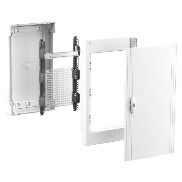 Щит мультимедійний навісний, 3 ряди, 13 модулів, білі двері, PrismaSeT XS Schneider Electric LVSXV313