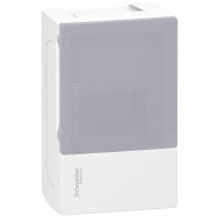 Щит Resi9 MP 1ряд/4 модуля, навесной, серые двери Schneider Electric MIP12104T