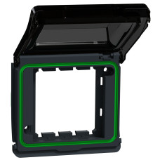 Кришка бокса для механізмів Unica New IP55 Mureva Styl, Чорна, Schneider Electric MUR35110