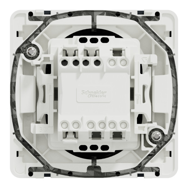 Вставка перемикача 1-клавішного Mureva Styl, IP55, Чорний, Schneider Electric MUR37021