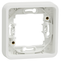Рамка для внутреннего монтажа 1-постовая Mureva Styl, IP55, Белый, Schneider Electric MUR39107