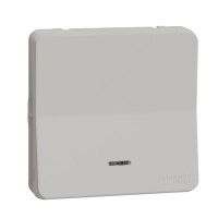 Вставка кнопкового вимикача 1-клавішного з підсв. Mureva Styl, IP55,Білий, Schneider Electric MUR39127