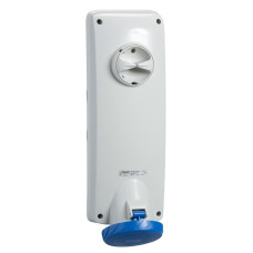 Розетка з блокуванням у щит, 63А, 2Р+Е, IP65, 200-250В, Schneider Electric PKB63T523