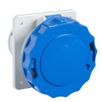 Розетка панельная прямая, винтовая, 16А, 2P+E, IP67, 200-250В, Schneider Electric PKF16G723