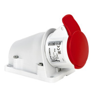 Розетка настінна, гвинтова, 16А, 3P+E, IP44, 380-415В, Schneider Electric PKF16W434