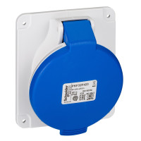 Розетка панельна кутова, гвинтова, 32А, 2P+E, IP44, 200-250В, Schneider Electric PKF32F423