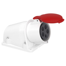 Розетка настінна, гвинтова, 32А, 3P+N+E, IP44, 380-415В, Schneider Electric PKF32W435