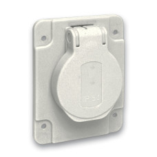 Розетка побутова, SСHUKO, сіра, 65Х85, 250В/16А, 2P+E, IP54, Schneider Electric PKS62G