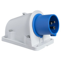 Настінна вилка, безгвинтова, 32A, 2P+E, IP44, 200-250В, Schneider Electric PKX32W423