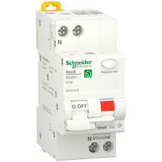 Диференційний автомат 6kA 1P+N 16A C 10mA А, Resi9 Schneider Electric R9D51616