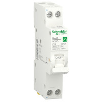 Диференційний автомат 6kA 1M 1P+N 10A C 10mA А, Resi9 Schneider Electric R9D81610