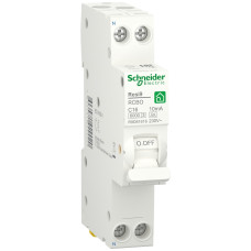 Диференційний автомат 6kA 1M 1P+N 16A C 10mA А, Resi9 Schneider Electric R9D81616