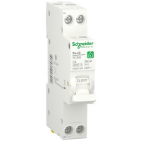 Диференційний автомат 6kA 1M 1P+N 6A C 30mA АC, Resi9 Schneider Electric R9D87606