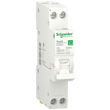 Диференційний автомат 6kA 1M 1P+N 6A C 30mA АC, Resi9 Schneider Electric R9D87606