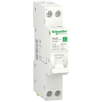 Диференційний автомат 6kA 1M 1P+N 16A C 30mA АC, Resi9 Schneider Electric R9D87616