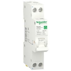 Диференційний автомат 6kA 1M 1P+N 10A C 30mA А, Resi9 Schneider Electric R9D88610