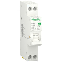 Диференційний автомат 6kA 1M 1P+N 16A C 30mA А, Resi9 Schneider Electric R9D88616