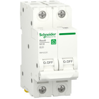 Автоматичний вимикач 6kA 2P 20A В, Resi9 Schneider Electric R9F02220