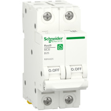 Автоматичний вимикач 6kA 2P 25A В, Resi9 Schneider Electric R9F02225