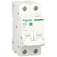 Автоматичний вимикач 6kA 2P 20A C, Resi9 Schneider Electric R9F12220