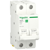 Автоматичний вимикач 6kA 2P 25A C, Resi9 Schneider Electric R9F12225