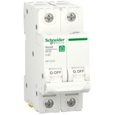 Автоматичний вимикач 6kA 2P 40A C, Resi9 Schneider Electric R9F12240