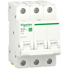 Автоматичний вимикач 6kA 3P 16A C, Resi9 Schneider Electric R9F12316