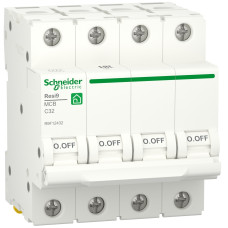 Автоматичний вимикач 6kA 4P 32A C, Resi9 Schneider Electric R9F12432