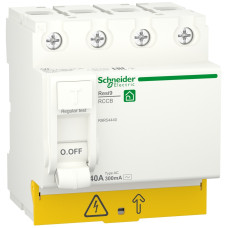 Пристрій захисного відключення 4P 40A 300mA АС, Resi9 Schneider Electric R9R54440