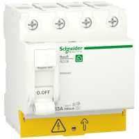 Пристрій захисного відключення 4P 63A 300mA А-S, Resi9 Schneider Electric R9R65463