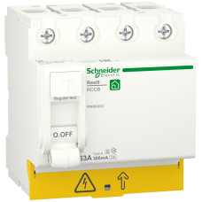 Пристрій захисного відключення 4P 63A 300mA А-S, Resi9 Schneider Electric R9R65463