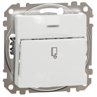 Картковий вимикач 10А-250В, Білий, Sedna Design SDD111121