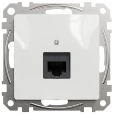 Комп'ютерна розетка RJ45, кат. 5e, неекр. UTP, Білий, Sedna Design SDD111451