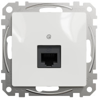 Компьютерная розетка RJ45, кат. 6, неэкр. UTP, Белый, Sedna Design SDD111461