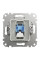 Комп'ютерна розетка RJ45, кат. 6, неекр. UTP, Білий, Sedna Design SDD111461