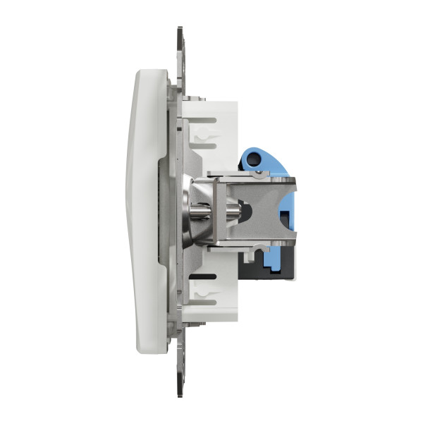Комп'ютерна розетка RJ45, кат. 6, неекр. UTP, Білий, Sedna Design SDD111461