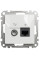 Комп'ютерна розетка RJ45+TV, кат. 6, неекр. UTP, Білий, Sedna Design SDD111469T