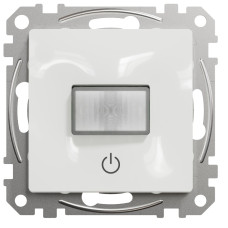 Датчик руху з кнопкою, 160град, 10А-230В, Білий, Sedna Design SDD111504