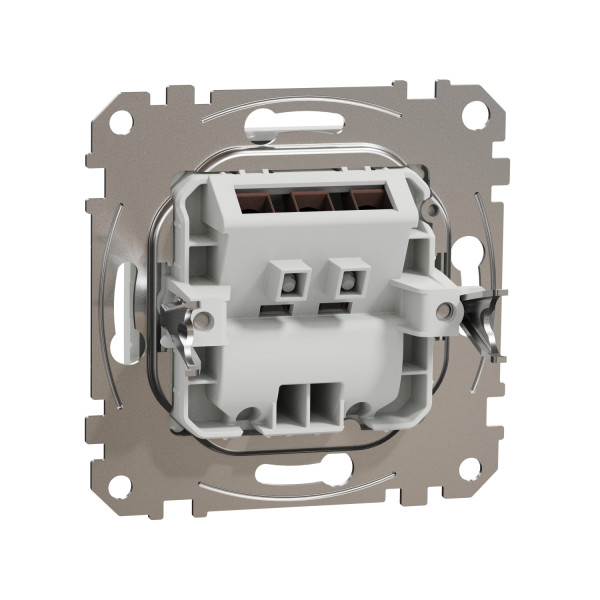 Розетка кабельна, 25А-250В, Білий, Sedna Design SDD111903