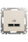 Розетка USB подвійна А+А, 2.1А, 230В, Бежевий, Sedna Design SDD112401