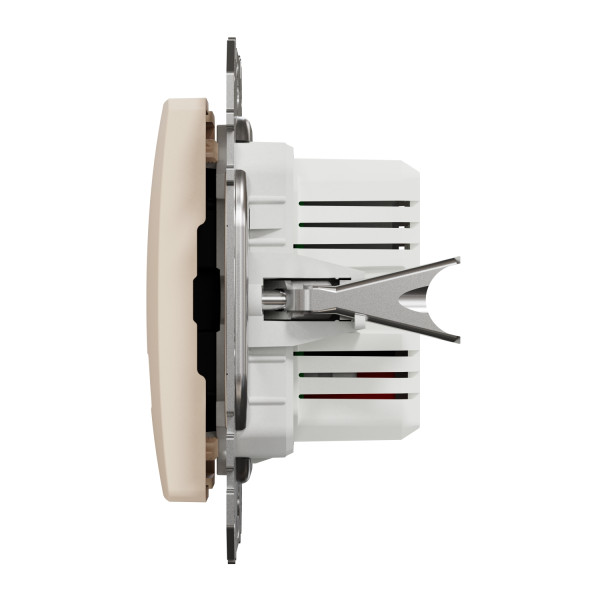 Розетка USB подвійна А+А, 2.1А, 230В, Бежевий, Sedna Design SDD112401