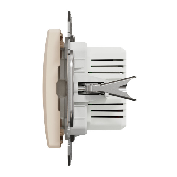 Розетка USB подвійна А+C, 2.4А, 230В, Бежевий, Sedna Design SDD112402