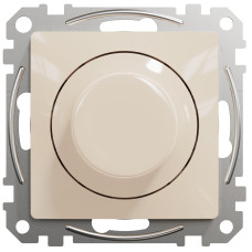 Світлорегулятор поворотний LED, 230В, 100Вт, Бежевий, Sedna Design SDD112502