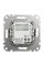 Розетка USB подвійна А+C, 2.4А, 230В, Алюміній, Sedna Design SDD113402