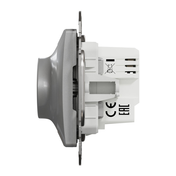 Світлорегулятор поворотний LED, 230В, 100Вт, Алюміній, Sedna Design SDD113502