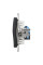 Комп'ютерна розетка RJ45, кат. 6, неекр. UTP, Чорно-сірий, Sedna Design SDD114461