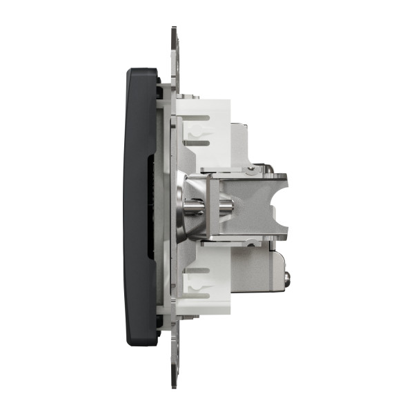 Розетка TV кінцева, 4дБ, Чорно-сірий, Sedna Design SDD114471