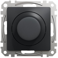 Світлорегулятор поворотний LED, 230В, 100Вт, Чорно-сірий, Sedna Design SDD114502