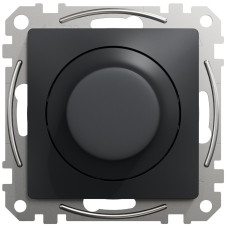 Світлорегулятор поворотний LED, 230В, 100Вт, Чорно-сірий, Sedna Design SDD114502