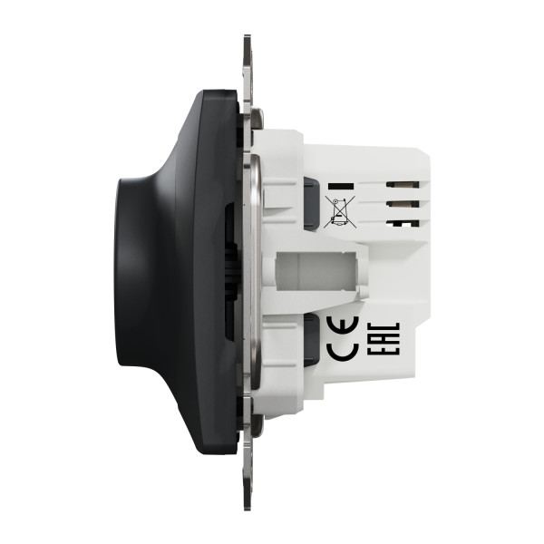 Світлорегулятор поворотний LED, 230В, 100Вт, Чорно-сірий, Sedna Design SDD114502